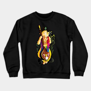 Ganesha : Veena Vadak Crewneck Sweatshirt